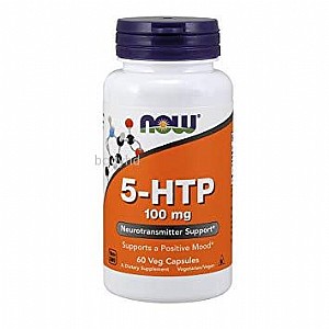 NOW 5-HTP 100mg - נאו 5-HTP במינון 100 מ"ג - 60 קפסולות NOW 5-HTP 100mg - נאו 5-HTP במינון 100 מ"ג - 60 קפסולות