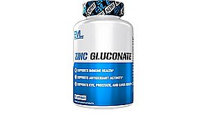 EVLution Nutrition, אבץ גלוקונאט, 60 טבליות EVLution Nutrition, אבץ גלוקונאט, 60 טבליות