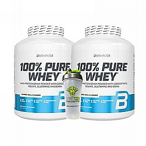 זוג אבקות חלבון Whey מבית BioTech USA + שייקר ממותג - רק ב-519 ₪ זוג אבקות חלבון Whey מבית BioTech USA + שייקר ממותג - רק ב-519 ₪
