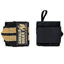 רצועות למפרק היד PRO שחור/זהב ONE SIZE GORILLA WEAR רצועות למפרק היד PRO שחור/זהב ONE SIZE GORILLA WEAR
