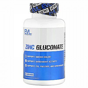 אבץ גלוקונאט מחברת EVLution Nutrition - Zinc Gluconate אבץ גלוקונאט מחברת EVLution Nutrition - Zinc Gluconate