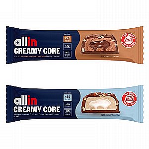 חטיף חלבון Creamy Core מבית חברת All In! | במשקל 42גר' | חדש! חטיף חלבון Creamy Core מבית חברת All In! | במשקל 42גר' | חדש!