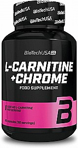 60 קפסולות BioTechUSA L-Carnitine + Chrome 60 קפסולות BioTechUSA L-Carnitine + Chrome